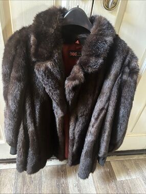 Luxurious vintage imitation mink